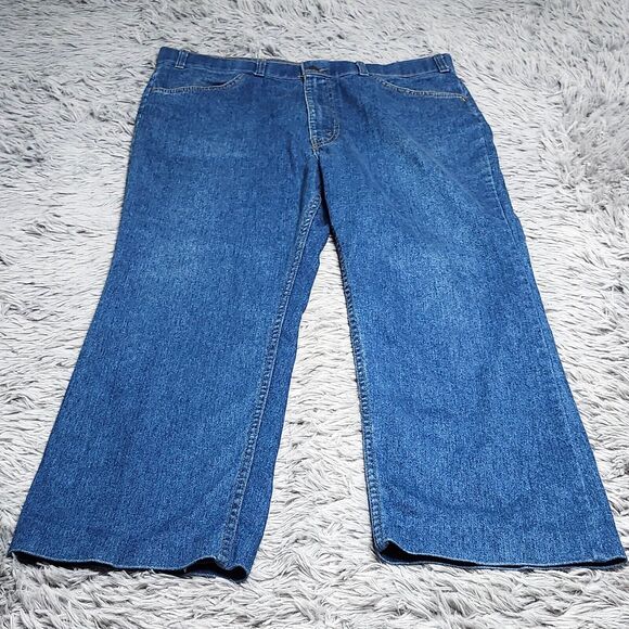 Vintage Levis Jeans Mens 38x26 Skosh More Room Pants USA 80s 1980s Blue Tab